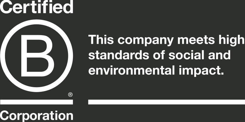 Certified B Corporation — This company meets high standards of social and environmental impact.
